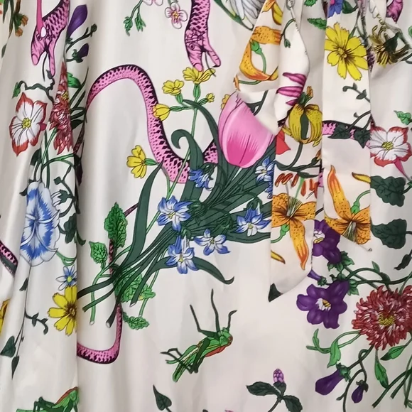 Ellos Floral Garden Multicolor Babydoll Blouse Plus Sz 28 - Picture 3 of 8